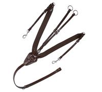 Pettorale in cuoio italiano di ottima qualità con elastici Gold