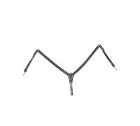Pettorale inglese da trekking a Y in cuoio regolabile con fibbie in inox Supreme