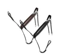 Pettorale per cavalli in cuoio morbido regolabile con elastico Horses