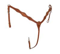 Pettorale Triple S in cuoio sagomato con decorazione basket e fibbie in acciaio