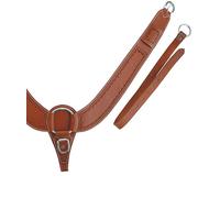 Pettorale western buckaroo in cuoio con lavorazione border stamp Pools