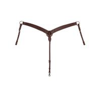 Pettorale western in cuoio bordo snake con moschettone Pools