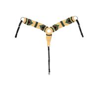 Pettorale western in cuoio con intreccio in corda modello Raw Pools