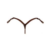 Pettorale western in cuoio liscio con cuciture a contrasto Berlin Custom Leather