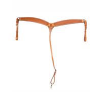 Pettorale western in cuoio sagomato con decorazione basket Brad Ren's Brad Ren