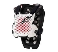 Pettorina A-1 PRO CHEST PROTECTOR Bianco Rosso ALPINESTARS - RI: XL/2X