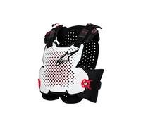 Pettorina A-4 PLASMA CHEST PROTECTOR Bianco Nero ALPINESTARS - RI: XL/2X