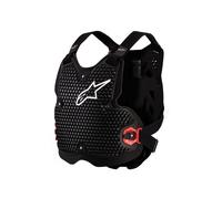 Alpinestars Bionic Action V2 Gilet protettivo, nero/bianco/rosso, Taglia M/L