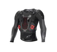 Alpinestars Bionic Plus V2, giacca protettiva Livello 2 XXL male Nero/Grigio Scuro/Rosso