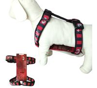 Pettorina cane taglia grande Milan ufficiale rosso nero nylon regolabile