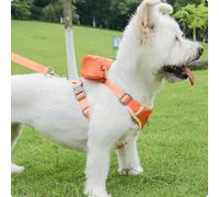 Pettorina con Guinzaglio Grande Capacità Borsa a Sella Cane Resistente