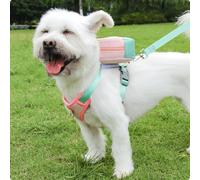 Pettorina con Guinzaglio Grande Capacità Borsa a Sella Cane Resistente