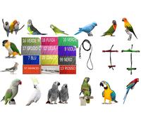 Pettorina elastica pappagalli CONURO DEL SOLE attacchi PLASTICA RAPIDI REGOLAB.