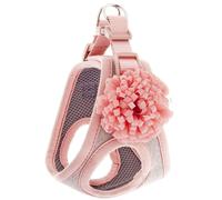 Pettorina imbottitura in Air Mesh e cotone con fiore modello Bella per cani Ferr