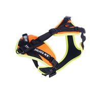 Pettorina JK9 Mantrailing, Taglia: XS, Arancione UV con bordo neon