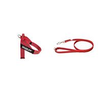 Pettorina JULIUS-K9 rossa e guinzaglio super presa rosso - taglia: 0