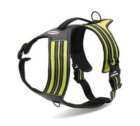 Record - Pettorina per Cani Action Alpi - Colore Blu - Taglia L - Materiale: Nylon Intrecciato con Bande Riflettenti 3M ScotchLite - Circonferenza 70-95 cm