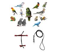 Pettorina pappagalli conuro del sole elastica collo 3MM attacchi PLASTICA