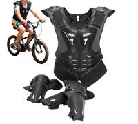 Pettorina per bambini da cross, con ginocchiere e gomitiere, attrezzatura protettiva per moto da cross, per sci, skateboard, bicicletta, moto, attività all'aperto
