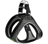 Pettorina per cane Hunter Hilo grigia morbida in nylon resistente taglia piccola