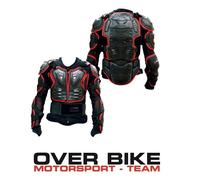 PETTORINA PROTEZIONE COMPLETA BIKE IT GP-PRO PROMXJ12 NERO ROSSO SMALL MEDIUM