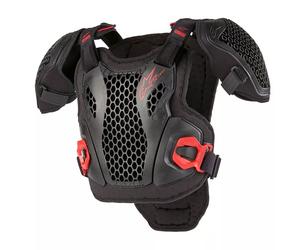 Pettorina Ragazzo BIONIC ACTION YOUTH CHEST PROTECTOR Nero Rosso ALPINESTARS - RI: L/XL