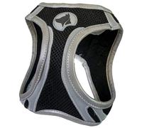 Pettorina Reflective Hiking Nera con imbottitura interna per cani Hiking