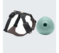 Pettorina Ruffwear + Gioco per cani Ruffwear Snack Huckama, Ø 8,9 cm gratis! - Front Range, grigio basalto - M: 69 - 81 cm circ. torace, grigio