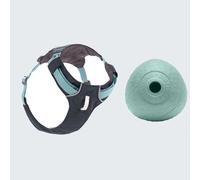 Pettorina Ruffwear + Gioco per cani Ruffwear Snack Huckama, Ø 8,9 cm gratis! - Hi & Light, grigio - Taglia S: 56 - 69 cm circ. torace