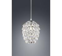 PETTY SOSPENSIONE GEMME TRASPARENTI D.20CM 1 LUCE ATTACCO E14