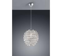PETTY SOSPENSIONE GEMME TRASPARENTI D.35CM 1 LUCE ATTACCO E27
