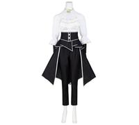 PETUNFV Camicia A Balze & Pantaloni A Vita Alta - Costume Maelle (Clair Obscur Expedition 33) | Tenuta Cosplay Per Comic Con, Halloween E Carnevale-XL