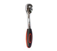 PETUNIA 1/4"3/8" 1/2", Chiave a cricchetto per Coppia Elevata in Acciaio, per Bussola, 72 Denti, a sgancio rapido, ampiamente usata, Utensili manuali Professionali Argento-Nero L