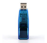 PETUNIA Adattatore Ethernet Esterno da USB a LAN RJ45 Scheda di Rete 10/100 Mbps per PC Portatile Adattatore LAN Esterno per Scheda di Rete Blu
