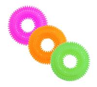 PetUp Joy gioco per cani Anello in TPR con squeaker Ring con punte per cuccioli Diametro 12,5 cm Colori assortiti - 1° ORDINE? scegli lo sconto BZR5 / BZR20 + 200 punti fedeltà