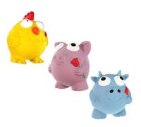 PetUp Joy gioco per cani con squeaker in lattice per denti e gengive Misura 7,5 cm Little Farm Soggetti assortiti - 1° ORDINE? scegli lo sconto BZR5 / BZR20 + 200 punti fedeltà