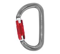 Petzl Am’D - Moschettone con ghiera a forma di D per attaccare i dispositivi a un'imbracatura, Grigio, 1 Pezzo