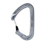 Petzl, Ange L Moschettone Grigio, Leggero Moschettone con Cancello MonoFil Keylock