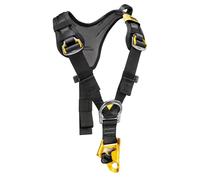 Petzl imbracatura top Croll C81CAA con integrato ventrale corda morsetto, nero/giallo