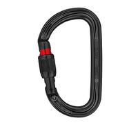 Petzl M34A SLN Am'D Moschettone Asimmetrico in Alluminio, Dimensioni: Chiusura a Vite, Nero