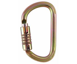 Petzl M73 Tla Vulcan moschettoni in Acciaio ad Alta Resistenza, Dimensione: triact-Lock, Oro