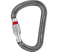 Moschettone Petzl William Screw-Lock grigio