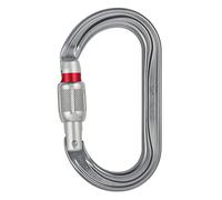 Petzl OK Moschettone - Moschettone Ovale da Utilizzare con Pulegge e Salita per Arrampicata e Viaggio Ghiacciaio - Chiusura a vite