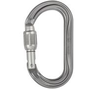 Moschettone ovale per carrucole e chiusure a vite Petzl OK Gris TU