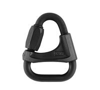 PETZL P11 8BN Delta - Collegamento rapido Triangolare in Acciaio, 8 mm, Nero