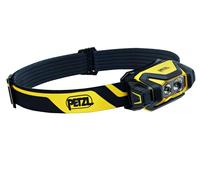 Petzl PIXA R - Lampada frontale professionale a LED, 600 lumen, IP68, impermeabile, ricaricabile, colore: Nero/Giallo