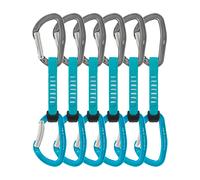 Petzl - Rinvii - Set 6 Djinn Axess Turchese - Taglia 11 cm - Blu Blu 11 cm