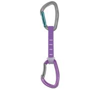 Rinvio con fettuccia express Petzl Djinn Axess 11 cm lilla
