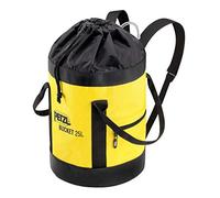 PETZL S41AY 025 secchio tessuto Pack, rimane verticale, 25 l, nero/giallo