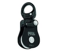 PETZL Spin L1, Carrucola Semplice Ad Altissimo Rendimento con Girello Unisex Adulto, Nero, Taglia Unica